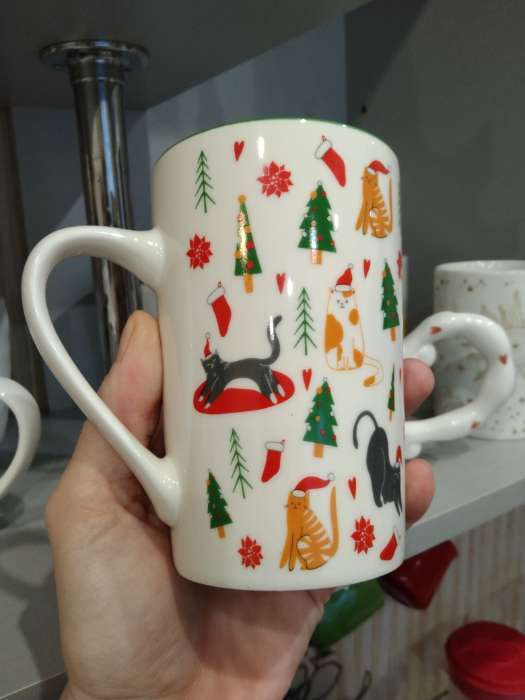 Фотография покупателя товара Кружка новогодняя керамическая «С Новым годом!», 385 мл, ручная работа - Фото 3