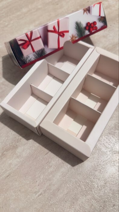 Фотография покупателя товара Коробка под 3 конфеты, «Новогодние подарки», 13×5×3.3 см - Фото 6