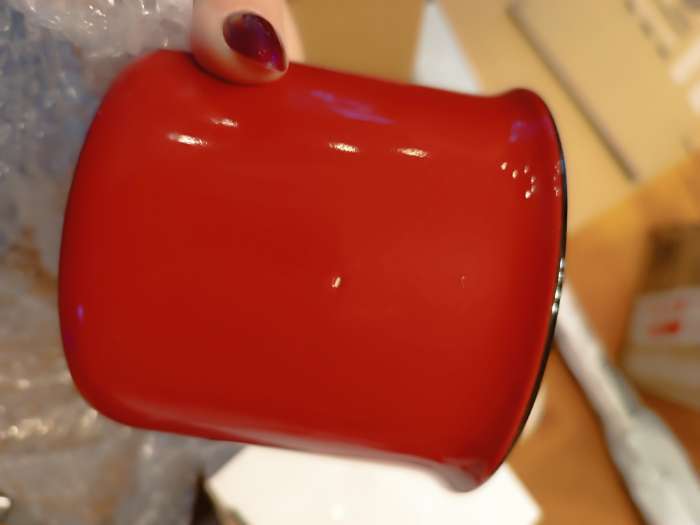 Фотография покупателя товара Кружка керамическая, новогодняя «Согревайся», 450 мл - Фото 3