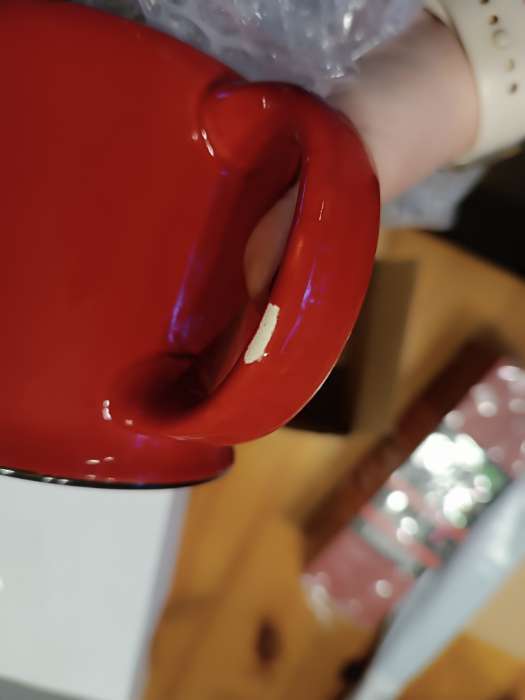 Фотография покупателя товара Кружка керамическая, новогодняя «Согревайся», 450 мл - Фото 4