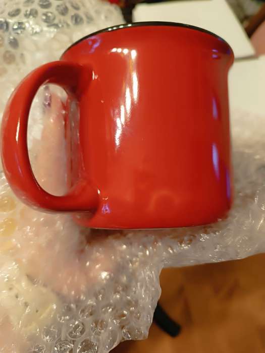 Фотография покупателя товара Кружка керамическая, новогодняя «Согревайся», 450 мл - Фото 5