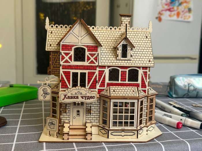 Фотография покупателя товара Набор для творчества «Новогодний ночник. Домик. Лавка чудес» - Фото 4