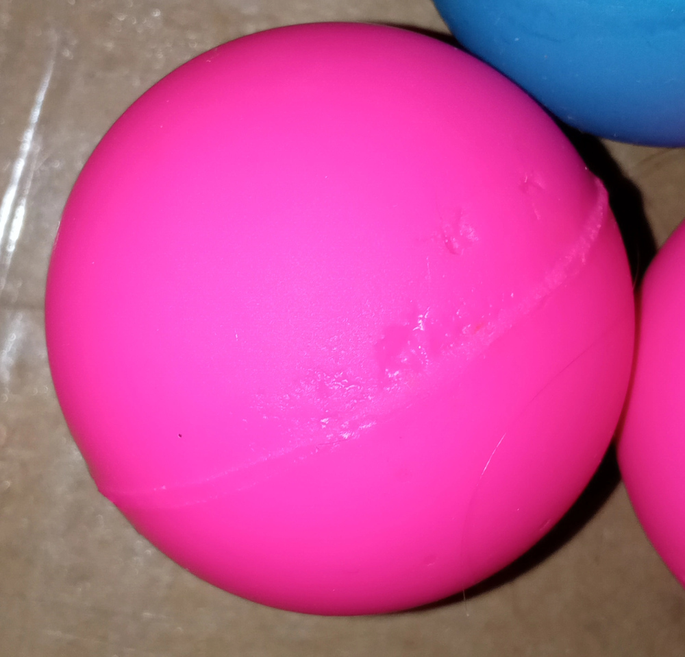 Фотография покупателя товара Мяч каучуковый «Монстрик», цвета МИКС,в пакете - Фото 1