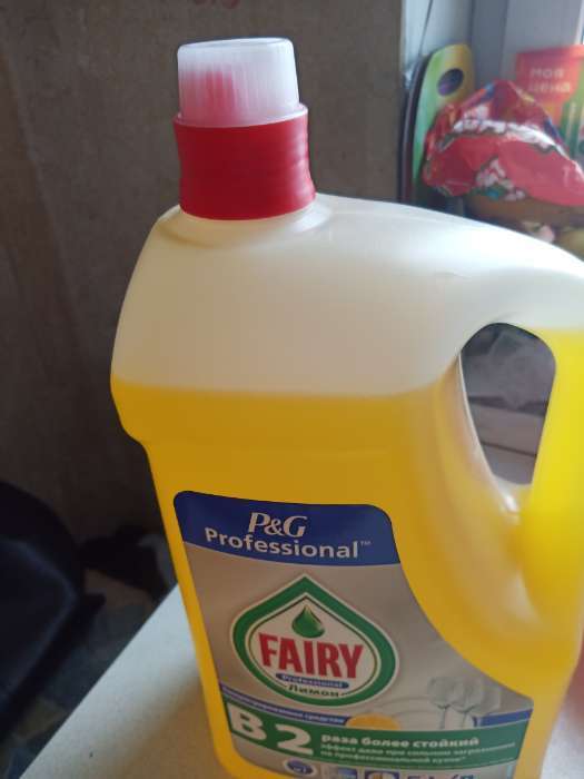 Фотография покупателя товара Средство для мытья посуды Fairy "Сочный лимон", 5 л - Фото 2