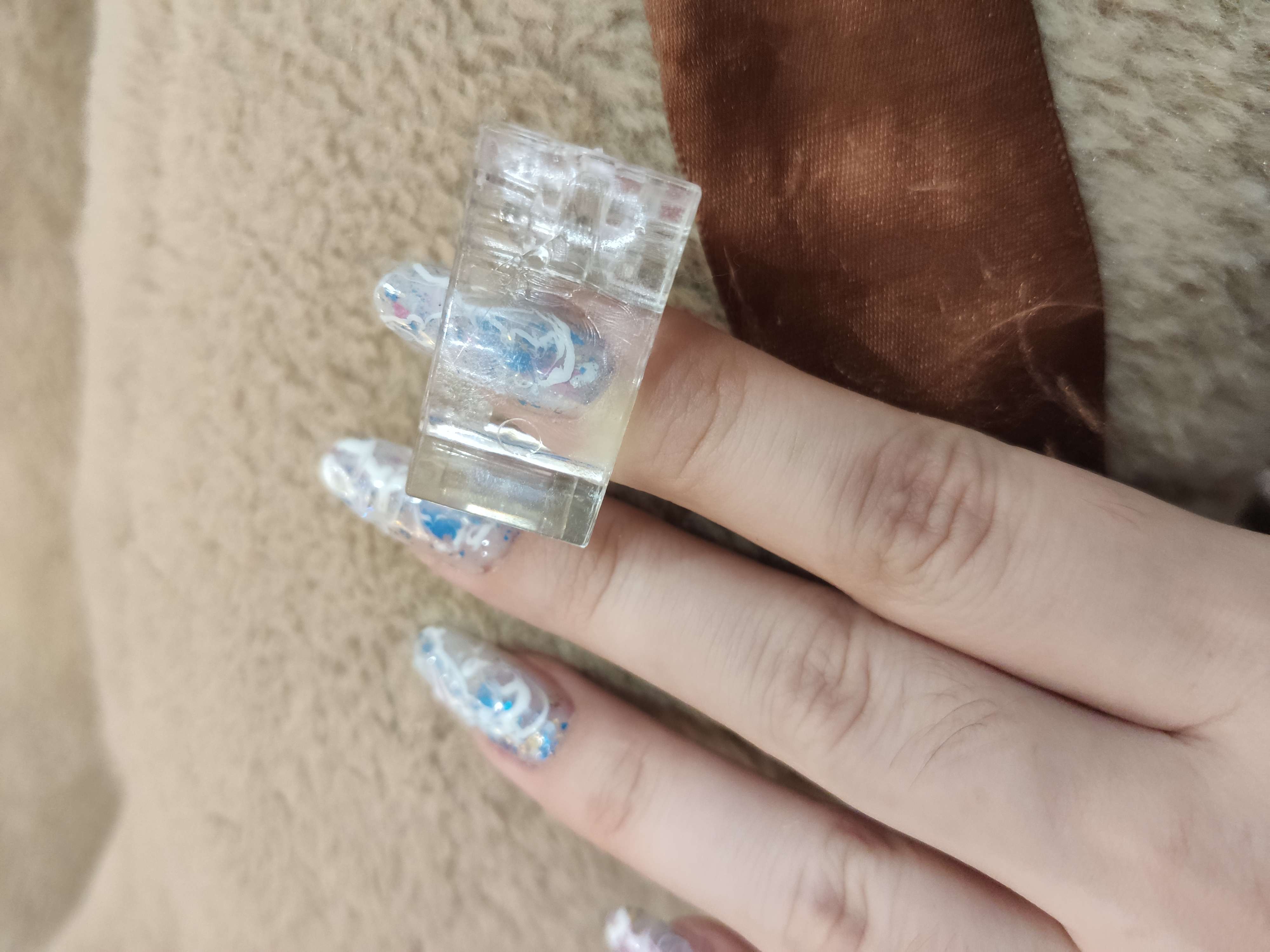 Фотография покупателя товара Зажимы для наращивания ногтей, 2 шт, цвет прозрачный - Фото 4
