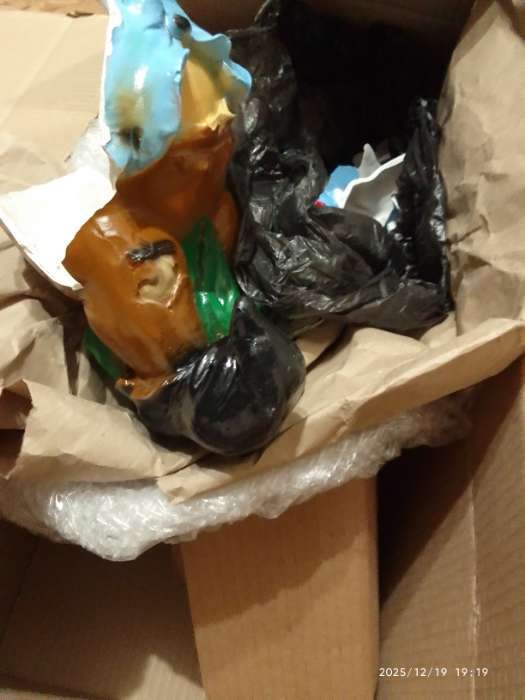 Фотография покупателя товара Садовая фигура из гипса «Гном с виноградом», 50×17×20 см - Фото 3