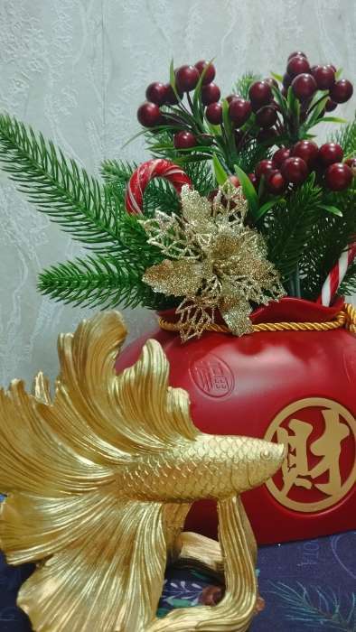 Фотография покупателя товара Ёлочные игрушки 4 шт. «Зимнее волшебство. Цветы ажурные - блеск», 8×8 см, МИКС - Фото 2