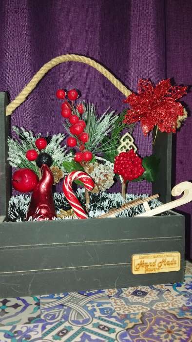 Фотография покупателя товара Ёлочные игрушки 4 шт. «Зимнее волшебство. Цветы ажурные - блеск», 8×8 см, МИКС - Фото 1