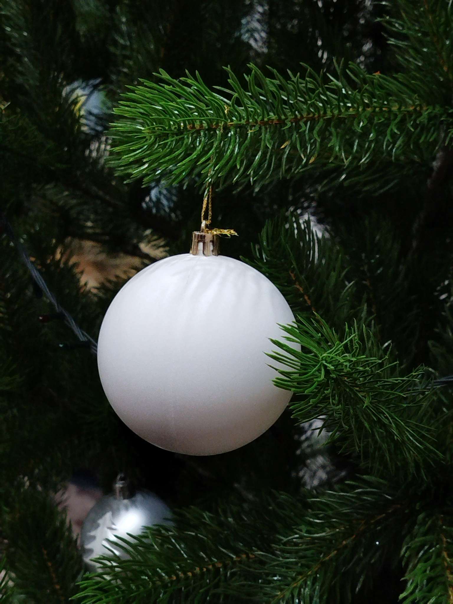 Фотография покупателя товара Ёлочные игрушки «Матовый», шары новогодние, d=8 см, набор 2 шт., фиолетовый - Фото 3