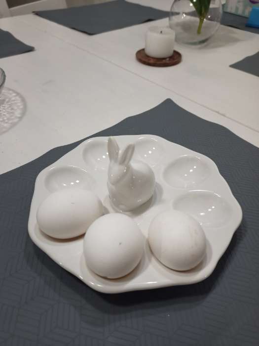 Фотография покупателя товара УЦЕНКА Подставка для яиц Доляна «Зайка», 19×9 см, 8 ячеек - Фото 16