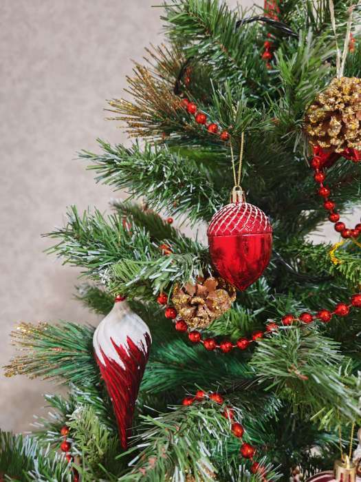 Фотография покупателя товара Ёлочные игрушки 6 шт. «Клубничное ассорти» 4.5×6 см, красный - Фото 2