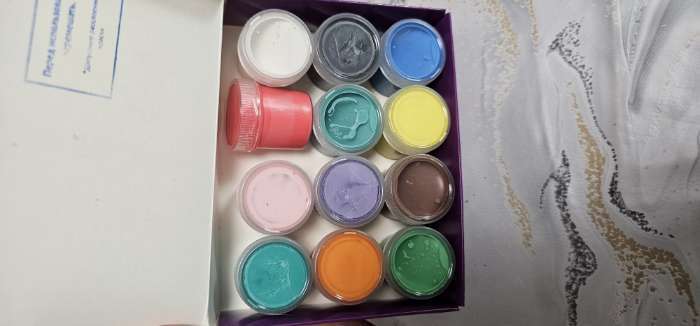 Фотография покупателя товара Краска акриловая, набор 12 цветов × 20 мл, Calligrata, художественная, морозостойкая, в картонной коробке - Фото 55