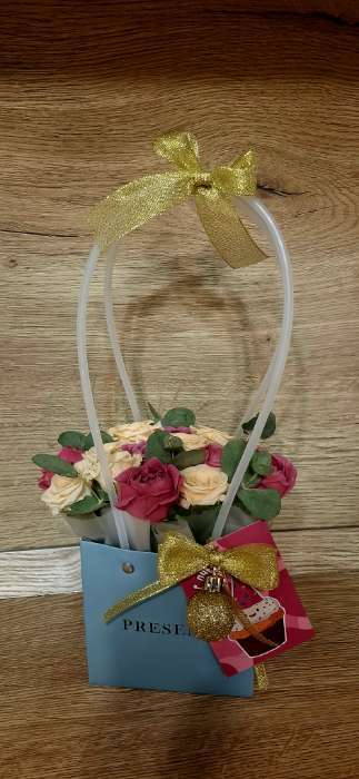 Фотография покупателя товара Пакет влагостойкий для цветов Gift with love, 11.5×12×8 см - Фото 1