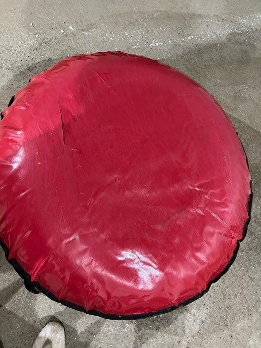 Фотография покупателя товара Тюбинг-ватрушка «Комфорт», диаметр чехла 120 см, цвета МИКС - Фото 16