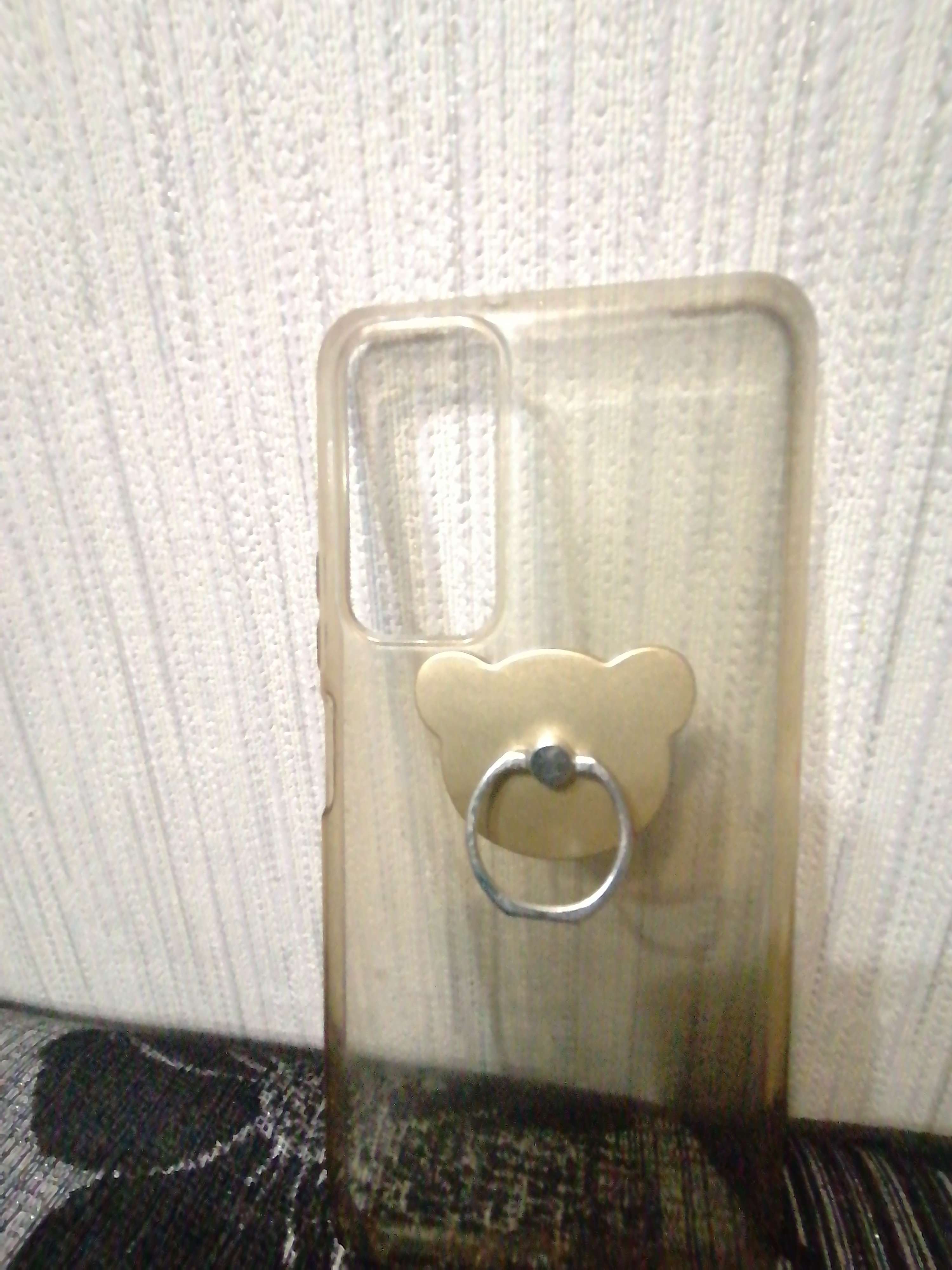 Фотография покупателя товара Держатель-подставка с кольцом для телефона Luazon, в форме "Мишки", чёрный - Фото 6