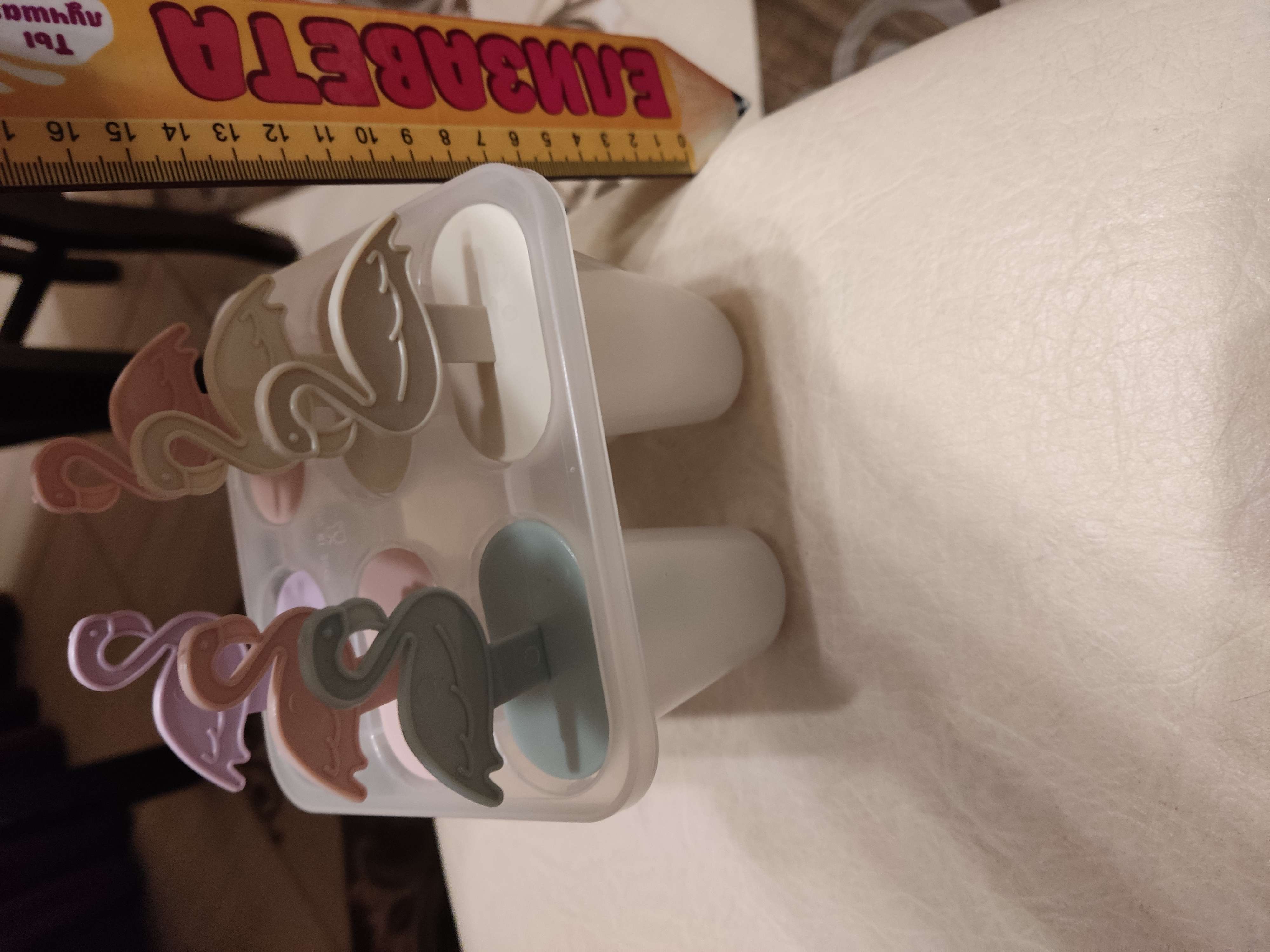 Фотография покупателя товара Форма для мороженого «Фламинго», 12,5×11,5×14,5 см, 6 ячеек, цвет МИКС - Фото 6