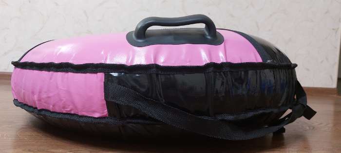 Фотография покупателя товара Тюбинг-ватрушка «Комфорт», диаметр чехла 90 см, цвета МИКС - Фото 10