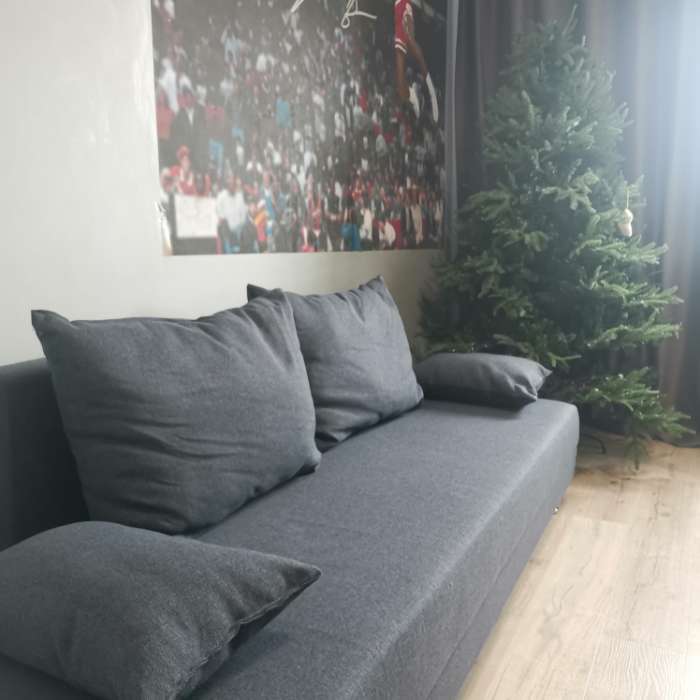 Фотография покупателя товара Диван прямой раскладной «Клик Мебель. Некст ЭКО», механизм еврокнижка, рогожка, цвет coffee - Фото 1