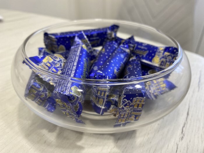 Фотография покупателя товара Конфетница Magistro «НЛО», 650 мл, 15.5×7 см, стекло, прозрачная - Фото 1