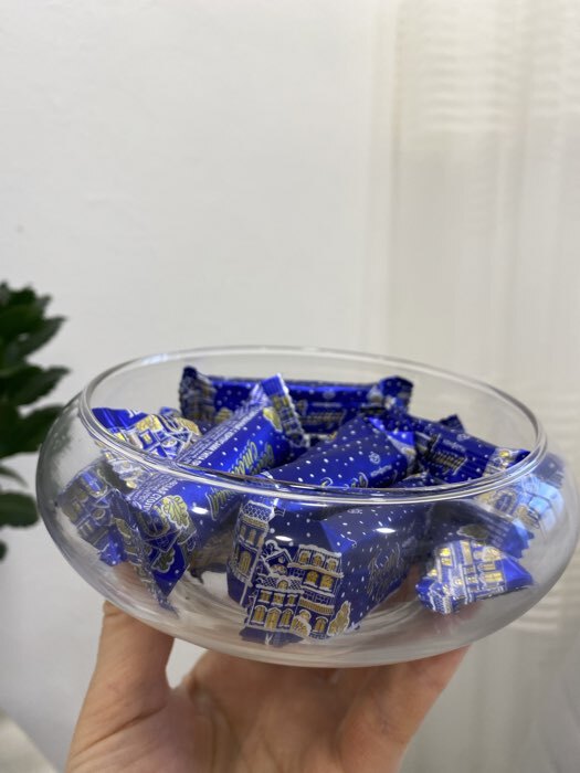 Фотография покупателя товара Конфетница Magistro «НЛО», 650 мл, 15.5×7 см, стекло, прозрачная - Фото 2