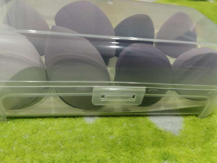 Фотография покупателя товара Спонжи для макияжа, набор - 8 шт., увеличиваются при намокании, фиолетовые - Фото 18