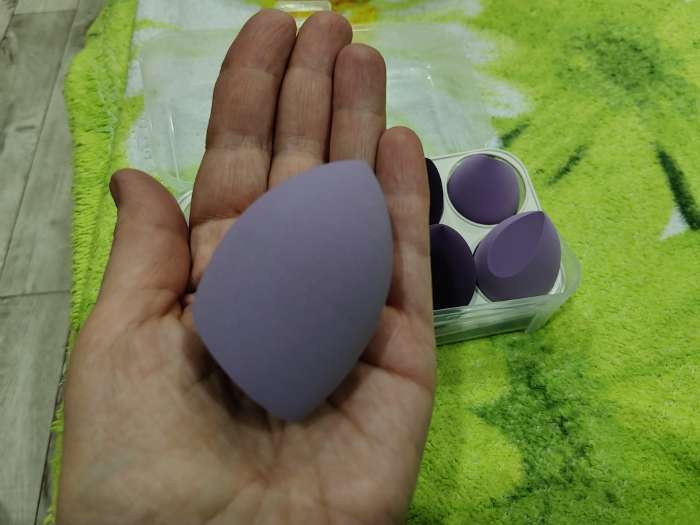 Фотография покупателя товара Спонжи для макияжа, набор - 8 шт., увеличиваются при намокании, фиолетовые - Фото 21