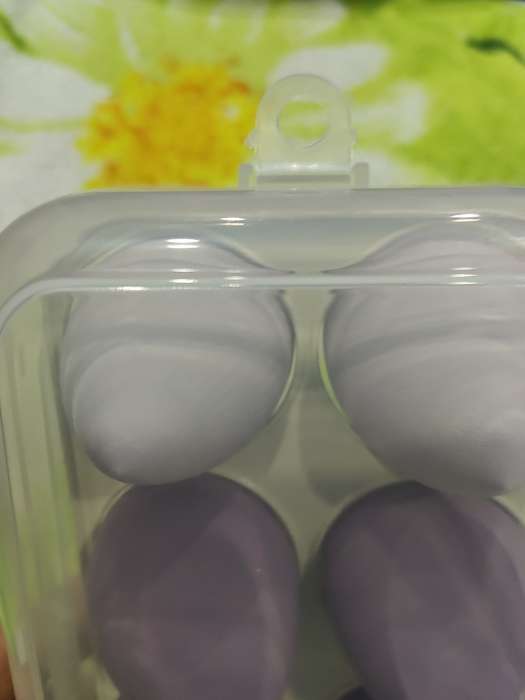 Фотография покупателя товара Спонжи для макияжа, набор - 8 шт., увеличиваются при намокании, фиолетовые - Фото 24