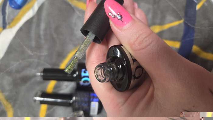 Фотография покупателя товара Гель лак для ногтей «Хамелеон», кошачий глаз, трехфазный, 8 мл, LED/UV, розовый, зелёный (08) - Фото 3