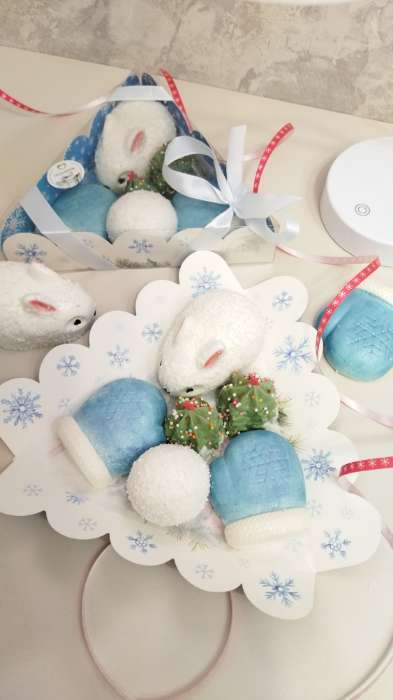 Фотография покупателя товара Коробка для печенья, «Новогодняя Ёлка», 18×18×4 см, Новый год - Фото 1