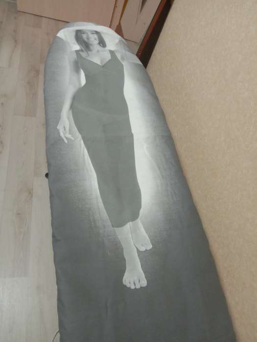 Фотография покупателя товара Чехол для гладильной доски с терморисунком GIRL, 145×46 см - Фото 3