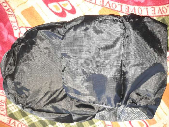 Фотография покупателя товара Рюкзак складной, отдел на молнии, наружный карман, 2 боковых кармана, цвет чёрный