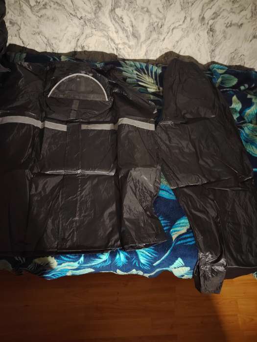 Фотография покупателя товара Дождевик - костюм, взрослый, р. 50-54, чёрный - Фото 5