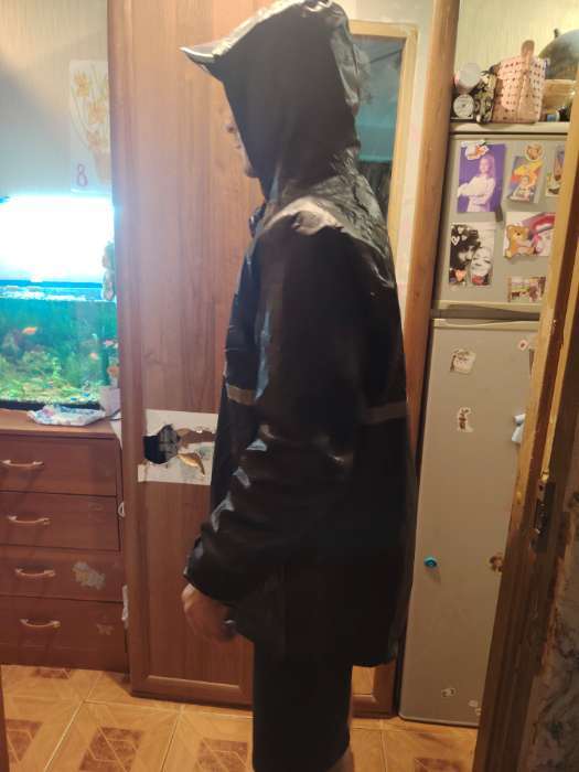 Фотография покупателя товара Дождевик - костюм, взрослый, р. 50-54, чёрный - Фото 7