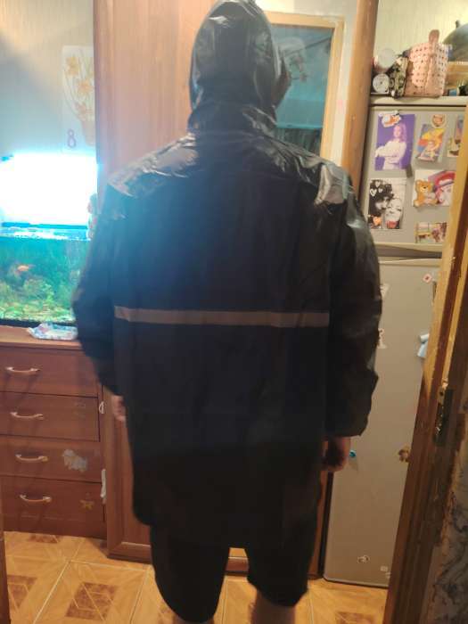 Фотография покупателя товара Дождевик - костюм, взрослый, р. 50-54, чёрный - Фото 1