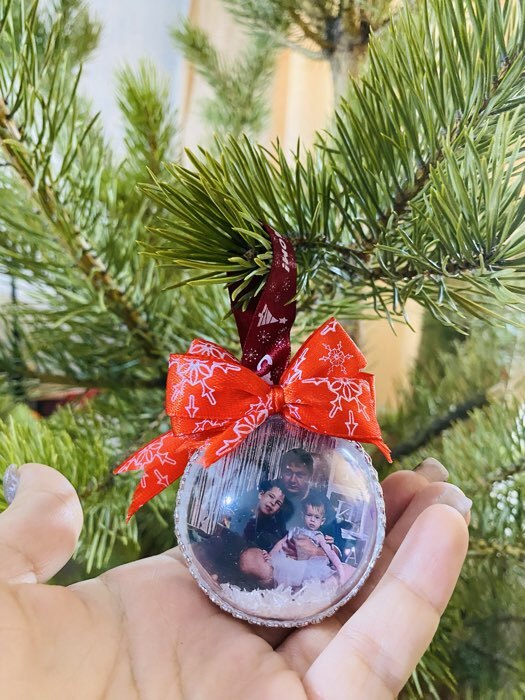 Фотография покупателя товара Ёлочный шар заготовка, раздельные части «Шар», диаметр собранного 9 см - Фото 1