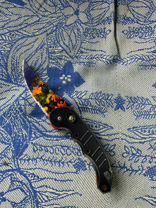 Фотография покупателя товара Сувенир деревянный "Ножик автоматический раскладной" разноцветный