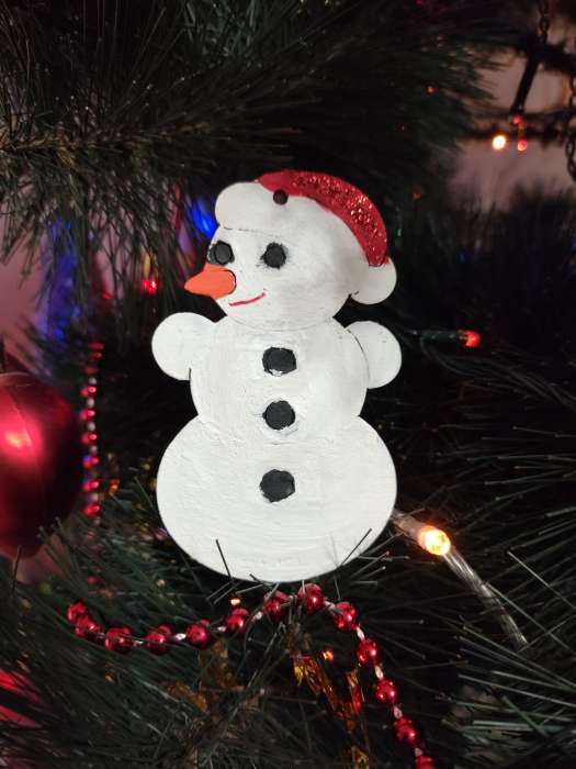 Фотография покупателя товара Заготовки для творчества. Набор ёлочных подвесок для росписи «Новый год!», 9 шт. - Фото 2