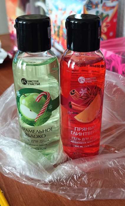 Фотография покупателя товара Гель для душа, 100 мл, аромат пряного глинтвейна, Чистое счастье - Фото 1