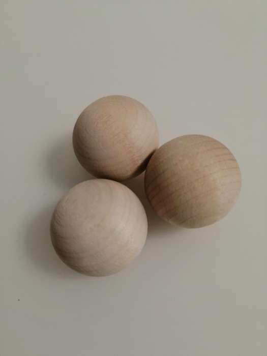 Фотография покупателя товара Эспандер кистевой "Шары", береза, d=25 мм, 3 шт - Фото 1