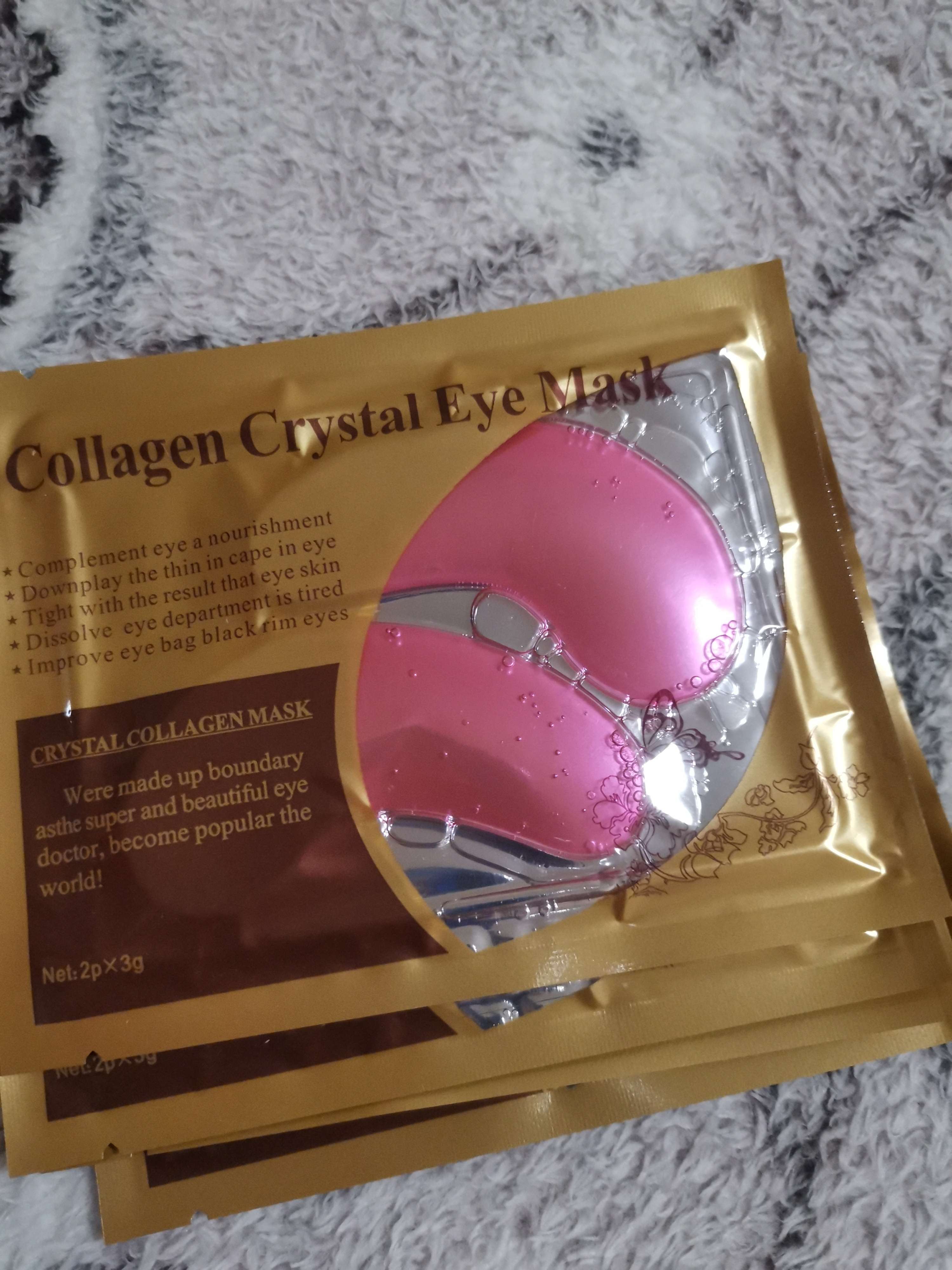 Фотография покупателя товара Патчи гидрогелевые для глаз Collagen Crystal, розовые - Фото 13