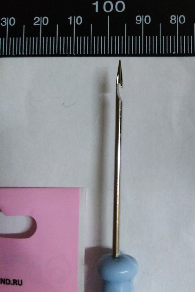 Фотография покупателя товара Шило швейное, с крючком, 13 × 2 см, цвет МИКС - Фото 4