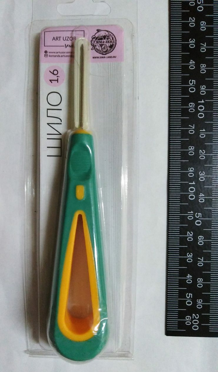 Фотография покупателя товара Шило швейное, с крючком, d = 1,6 мм, 13,5 × 3 см - Фото 5