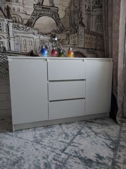 Фотография покупателя товара Комод для хранения «Мадера», 1604×404×990 мм, цвет белый - Фото 1