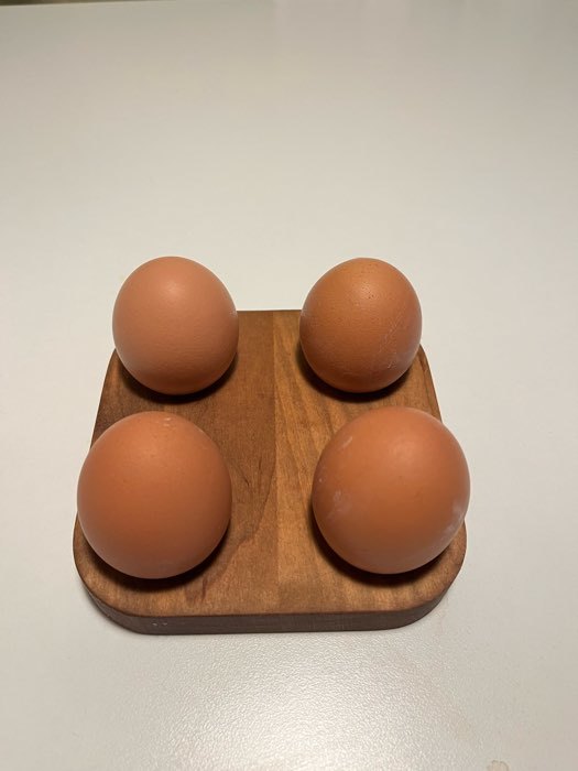 Фотография покупателя товара Подставка для яиц и кекса Adelica, 4 отделения, d=13 см, 13×13×1,8 см, массив берёзы - Фото 13