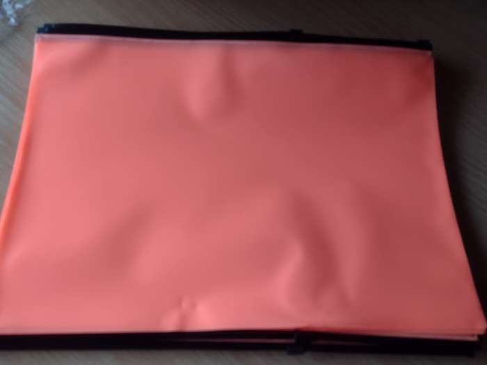 Фотография покупателя товара Папка-конверт на ZIP-молнии A4, 150 мкм, Calligrata, оранжевый неон - Фото 3