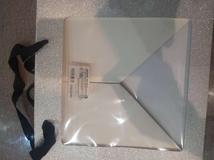 Фотография покупателя товара Пакет для торта и коробок, крафт с квадратным дном и окном, серебро с глиттером, 25×25×25 см - Фото 7