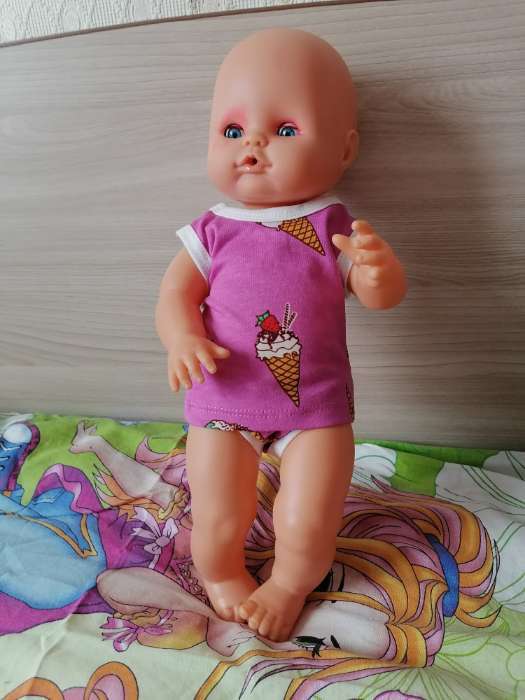 Фотография покупателя товара Одежда для куклы 38-42 см «Майка и трусики» - Фото 3