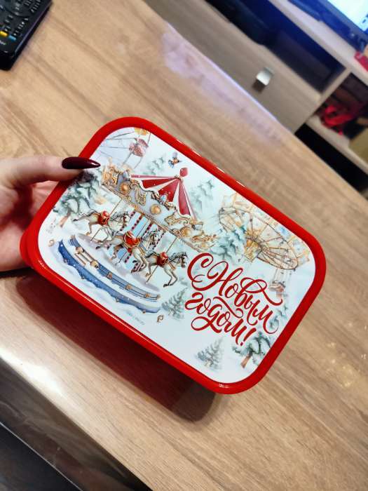 Фотография покупателя товара Ланч - бокс новогодний «Волшебство подарит новый год», 1.2 л - Фото 2