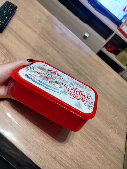 Фотография покупателя товара Ланч - бокс новогодний «Волшебство подарит новый год», 1.2 л - Фото 3