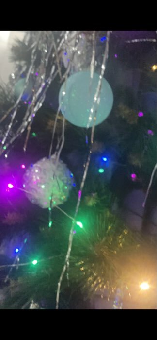 Фотография покупателя товара Ёлочные игрушки «Блеск», шары новогодние, набор 6 шт., d=6 см, голубой - Фото 2